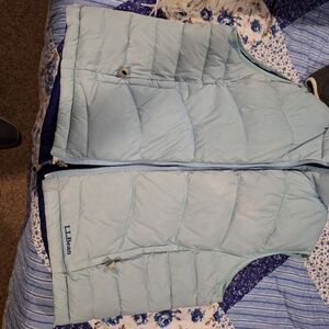 Llbean womens insulated vest reversible